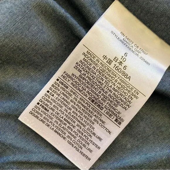 GAP ICON BLAZER PQ NAVY UNIFORM WOMENS SZ 6 - Picture 3 of 7